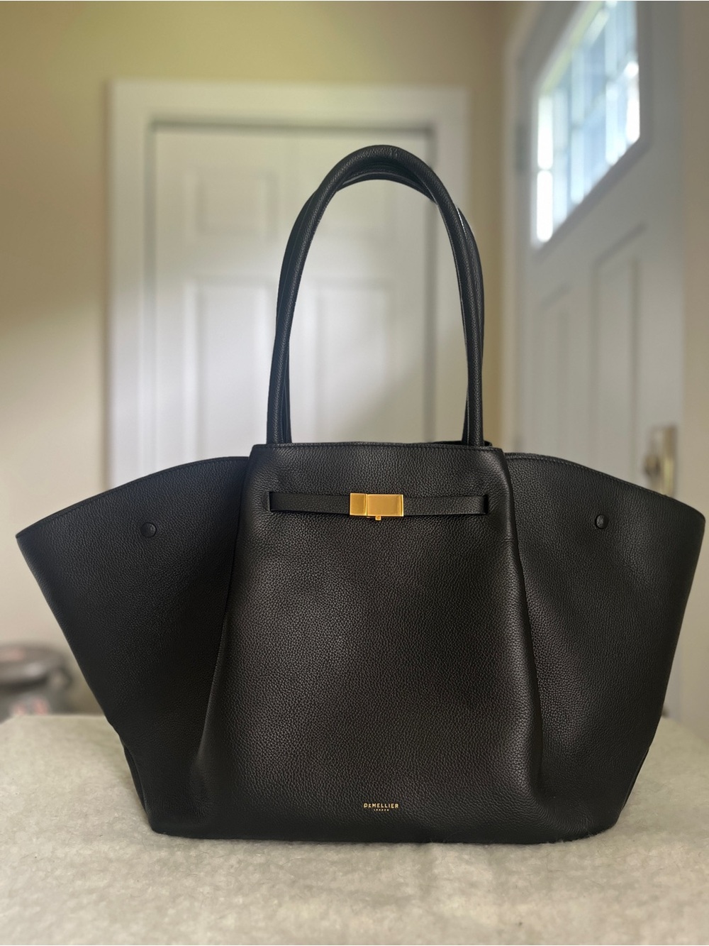 Demellier New York Tote – Black Leather